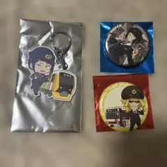 ヒロアカ 静鉄コラボ ラバーキーホルダー 缶バッジ