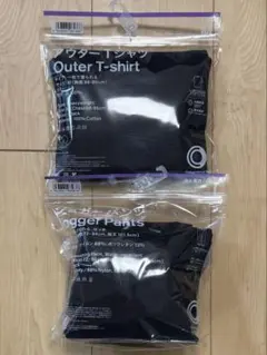 ファミリーマート　ジョガー パンツ　L アウター　Tシャツ　M 黒