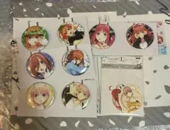 五等分の花嫁　一番くじ　中野三玖　中野ニ乃　　中野一花　缶バッジ　j賞　i賞