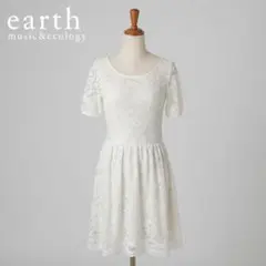 earth music & ecology 総レースワンピース F アイボリー