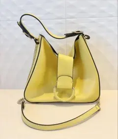 ☆ 【新品同様】ZARA ザラ ショルダーバッグ　イエロー☆