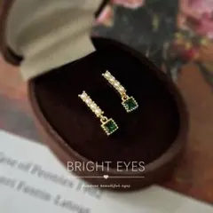 No95エメラルドカラーパール［ゴールド］SV925 金属アレルギー対応