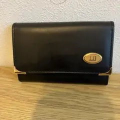 未使用品　dunhill ブラック レザー キーケース