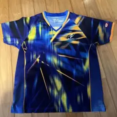 Nittaku 卓球ウェア Vネック 青/黄色/オレンジ