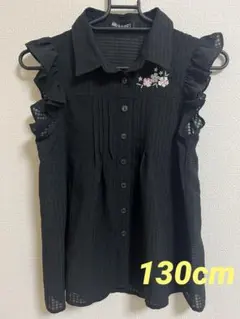 AND N CLOSET ノースリーブシャツ 130cm 黒