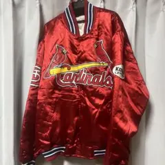 カージナルス サテン ジャケット ジャンパー スタジャン セントルイス
