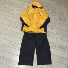 DESCENTE スキーウェア 子ども用 イエロー/ダークグレー