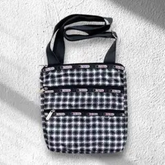 美品☆レスポートサック ３連ショルダーバッグ 大きめサイズ 千鳥格子柄のサムネイル