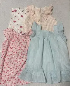 ワンピース　80cm 4枚セット　Noeil aime BeBe H&Mのサムネイル