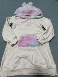 BABYDOLL 130 モコモコボアワンピース 耳付き