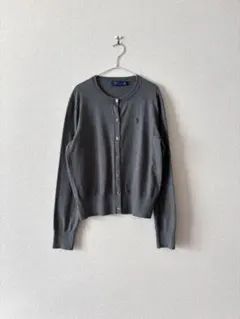 ラルフローレン　ピマコットン　カーディガン　グレー　M