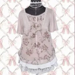 axes femme✨姫カジ 花柄チュニック ウィッシュコア y2k フェアリーのサムネイル