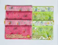 紅茶花伝 ピーターラビット メッシュポケット付きポーチ コンプリート 4個セット