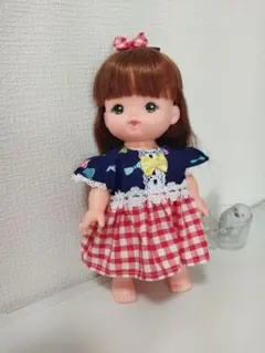 ソランちゃん♡メルちゃん♡お洒落ドット柄ワンピース2点セット#406