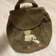 FAMILIA クマと犬の刺繍リュック　USED感あり
