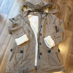 grove モッズコート ボアライナー ファー付き