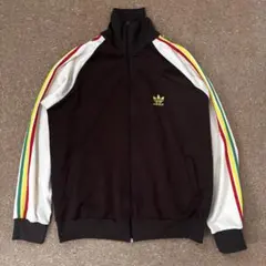 【希少】adidas トラックジャケット ジャージ　ラスタカラー〈131〉