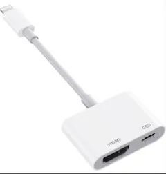 iPhone HDMI変換ケーブル MFi認証 Lightning ミラーリング