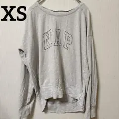 GAP ギャップ 「NAP」カレッジロゴ オーバーサイズ スウェット カットソー
