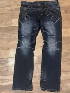 PPFM ダブルウエスト　デニムパンツ ジーンズ Fakemink 着用のサムネイル