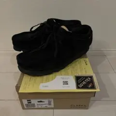 CLARKS Wallabee GTX ブラックスエード UK8