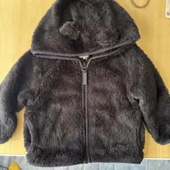 くま耳 ボアアウター ブラック ベビー服