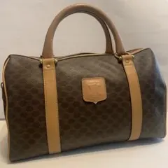 【良品】セリーヌ　オールド　マカダム　トリオンフ　ブラウン　ヴィンテージ　レザー