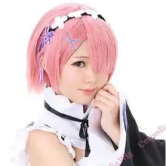 Re:ゼロから始める異世界生活 ラム 風 ウィッグ リゼロ コスプレ