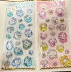 ちいかわウォーターinシール　ちいかわ　ハチワレ　２枚セット
