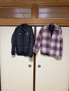 Stussy N4 ドット柄 ダウンジャケット　アウターセット