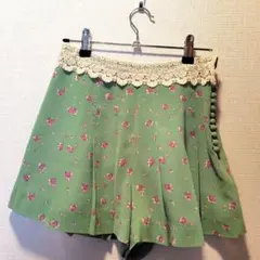 SNIDEL花柄 プリーツパンツ 0サイズのサムネイル