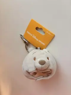 プーさんファンキャップキーチェーン　ベージュ