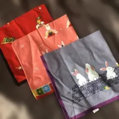 有職　風呂敷 うさぎデザイン 3枚セット