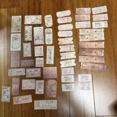 ダイカットチケット風＊ジャンクジャーナルやコラージュラッピングおすそ分け等に＊