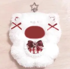 ちびぐるみ にじぱぺっと ぬい服 10cm 白 うさぎ 水色 スタイ 着ぐるみ