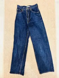 AZUL BY MOUSSY ダークブルーワイドレッグデニム