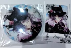 ディアボリックラバーズ　ディアラバ　アズサ　缶バッジ　ポラ風ラメカード