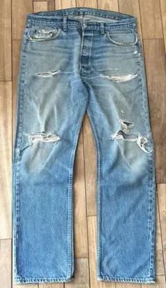 Levi’s 501 USA製 80s 金脇割 653工場 チェーン ダメージ