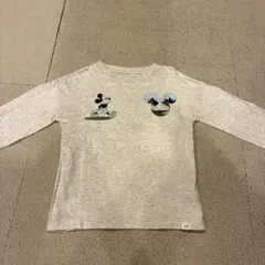 GAP ミッキーマウス 長袖カットソー グレー