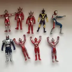 ウルトラマン ソフビ フィギュア 9体セット まとめ売り　平成当時物