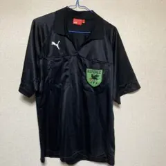 PUMAジャージブラックシャツＯ日本製JFAレフリーワッペン付きのサムネイル