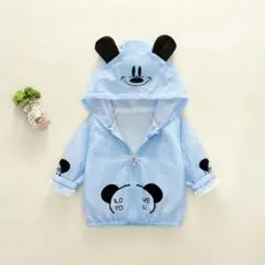 キッズ パーカー UVカット ブルー☆