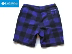 Columbia メンズ L 紫・黒 バッファローチェック ショートパンツ