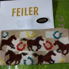 スプリントホース　フェイラー　ハンドタオル　新品未使用　ベージュ ☆彡FEILER【百貨店購入品】スプリントホース ベージュ ハンドタオル