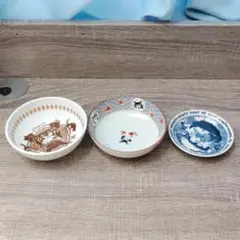 【グッズ】わちふぃーるど 猫のダヤン 陶器食器 3点セット（九谷焼・ノベルティ）のサムネイル