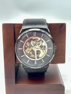 【稼動】SKAGEN DENMARK 自動巻き スケルトン メッシュベルトのサムネイル