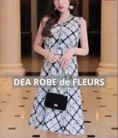 美品　DEA ROBE de FLEURS ノースリーブワンピース キャバドレス