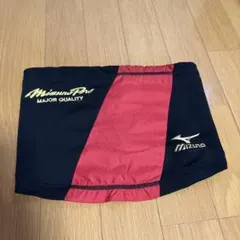 MizunoPro ネックウォーマー 黒/赤 金文字 野球 ミズノプロ