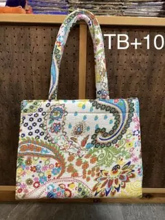 SUPER SALE !!! ペイズリー柄 キルティング トートバッグのサムネイル
