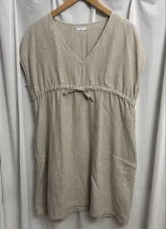 fog linen work リネン100% 半袖シャツワンピース - メルカリ